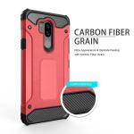 Asuwish Phone Case for LG G7 ThinQ with Tempered Glass Screen Protector Cover and Slim Cell Accessories Protective LGG7 One G 7 Plus LG7 Fit LG7ThinQ 7G Thin Q G7+ G7thinq LGG7thinq Women Men Red