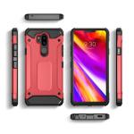 Asuwish Phone Case for LG G7 ThinQ with Tempered Glass Screen Protector Cover and Slim Cell Accessories Protective LGG7 One G 7 Plus LG7 Fit LG7ThinQ 7G Thin Q G7+ G7thinq LGG7thinq Women Men Red
