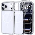 TAURI Original Design for iPhone 17 Pro Max Case, Compatible with MagSafe with Screen Protector, Anti-Yellowing Military-Grade Protection Shockproof Magnetic iPhone 17 ProMax Case, Clear White
