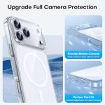 TAURI Original Design for iPhone 17 Pro Max Case, Compatible with MagSafe with Screen Protector, Anti-Yellowing Military-Grade Protection Shockproof Magnetic iPhone 17 ProMax Case, Clear White