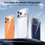 TAURI Original Design for iPhone 17 Pro Max Case, Compatible with MagSafe with Screen Protector, Anti-Yellowing Military-Grade Protection Shockproof Magnetic iPhone 17 ProMax Case, Clear White