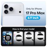 TAURI Original Design for iPhone 17 Pro Max Case, Compatible with MagSafe with Screen Protector, Anti-Yellowing Military-Grade Protection Shockproof Magnetic iPhone 17 ProMax Case, Clear White