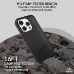 Pelican Protector Series - iPhone 15 Pro Case 6.1" [Compatible with MagSafe] Magnetic Phone Case with Anti-Scratch Tech [16ft MIL-Grade Drop Protection] Protective Cover for iPhone 15 Pro - Black