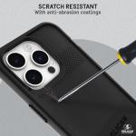 Pelican Protector Series - iPhone 15 Pro Case 6.1" [Compatible with MagSafe] Magnetic Phone Case with Anti-Scratch Tech [16ft MIL-Grade Drop Protection] Protective Cover for iPhone 15 Pro - Black