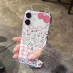 Milk Tank Cute Hello Kitty Phone Case For iPhone 17 16 15 14 13 12 11 Pro Max XR XS MAX 7 8 PLUS INS Cat Ears Transparent Cover