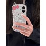 Milk Tank Cute Hello Kitty Phone Case For iPhone 17 16 15 14 13 12 11 Pro Max XR XS MAX 7 8 PLUS INS Cat Ears Transparent Cover
