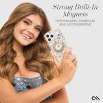 Case-Mate iPhone 17 Pro Case [Compatible with MagSafe] - Sparkly Floral Phone Case with 12ft Drop Protection - Premium Magnetic Cover for iPhone 17 Pro - Floral Gems