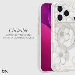 Case-Mate iPhone 17 Pro Case [Compatible with MagSafe] - Sparkly Floral Phone Case with 12ft Drop Protection - Premium Magnetic Cover for iPhone 17 Pro - Floral Gems