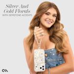 Case-Mate iPhone 17 Pro Case [Compatible with MagSafe] - Sparkly Floral Phone Case with 12ft Drop Protection - Premium Magnetic Cover for iPhone 17 Pro - Floral Gems