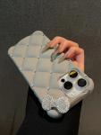 16 Pro Case Luxury Kitty Bow Designer Glitter Diamond Phone Cover for iPhone 14 15 Plus 13 16e 12 Pro Shinny Cases 17 Pro Max