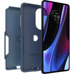 OtterBox Motorola Edge+ Commuter Series Case - Rock Skip Way, Slim & Tough, Pocket-Friendly, with Port Protection Blue