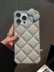 16 Pro Case Luxury Kitty Bow Designer Glitter Diamond Phone Cover for iPhone 14 15 Plus 13 16e 12 Pro Shinny Cases 17 Pro Max