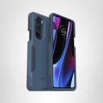 OtterBox Motorola Edge+ Commuter Series Case - Rock Skip Way, Slim & Tough, Pocket-Friendly, with Port Protection Blue