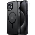 Tigowos Magnetic for iPhone 15 Case Drop Resistant Matte Skin Feeling Back Cover Shockproof Slim Fit for iPhone 15 Phone Case，Matte Black
