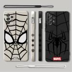 Marvel spiderman cool Silicone Phone Case for Samsung Galaxy S8 Note 10 Plus 8 9 Note 20 Ultra S9 S10e S10 Square Liquid Cover