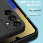 Ultra Thin Matte Soft Silicone Case For Samsung Galaxy S25 S24 S23 S22 S21 FE Plus Ultra A06 A16 A26 A36 A56 Black Back Cover