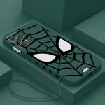 Marvel spiderman cool Silicone Phone Case for Samsung Galaxy S8 Note 10 Plus 8 9 Note 20 Ultra S9 S10e S10 Square Liquid Cover