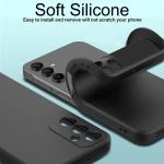 Ultra Thin Matte Soft Silicone Case For Samsung Galaxy S25 S24 S23 S22 S21 FE Plus Ultra A06 A16 A26 A36 A56 Black Back Cover
