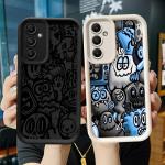 Phone Case for Samsung Galaxy A16 A34 A12 A14 A32 A23 A26 A56 A15 A51 A73 A53 A54 Soft Cover Shell Super Cool Black Graffiti