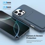 Walle Phone Case for For IPhone 16 Plus 15 14 13 12 Pro Max Shockproof Protective Anti-fall Cover t with Card Holder Kickstand