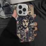 Full Shell Poster Dark Medusa iPhone Case For iPhone 16 15 14 13 12 11 Pro Max XR XS MAX 7 8 PLUS MINI INS Luxury Matte Cover ﻿