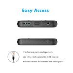 Njjex for Moto G 5G 2024 Case, for Motorola Moto G 5G 2024 Phone Holster Case, [Nbeck] Shockproof Heavy Duty Built-in Screen Protector Rugged Swivel Belt Clip Holster Kickstand Hard Cover [Black]