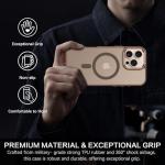 BENTOBEN for iPhone 16 Pro Case [Compatible with Magsafe] Magnetic Matte Phone Case iPhone 16 Pro Translucent Slim Shockproof Women Men Protective Cover Cases for iPhone 16 Pro 6.3", Desert Titanium