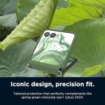 Motorola Razr+ (Plus) 2024/2025 Spring Green Adjustable Cross Body Case - Premium Lanyard Hinge Strap Cover for Stylish Carrying Convenience and Fashionable Drop Protection Not for Razr Ultra