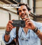 Dexnor for Motorola Moto Edge 2025 Case, [2 Front Frame] [Built-in Magnetic Slide Camera Cover & Kickstand] Heavy Duty Protection Shockproof Phone Case with Screen Protector, 6.7 inch Black