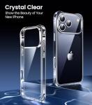 Mkeke for iPhone 17 Pro Max Case Clear, [Not Yellowing] [Military-Grade Drop Protection] Protective Clear for Apple 17 Pro Max Case with Shockproof Bumper 2025