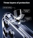 Mkeke for iPhone 17 Pro Max Case Clear, [Not Yellowing] [Military-Grade Drop Protection] Protective Clear for Apple 17 Pro Max Case with Shockproof Bumper 2025