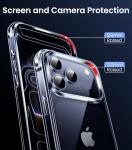 Mkeke for iPhone 17 Pro Max Case Clear, [Not Yellowing] [Military-Grade Drop Protection] Protective Clear for Apple 17 Pro Max Case with Shockproof Bumper 2025