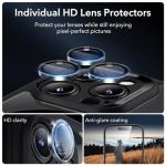 ESR for iPhone 15 Pro Case, Compatible with MagSafe, Full-Body Military-Grade Drop Proof Case for iPhone 15 Pro with Built-in 9H+ Tempered Glass Screen Protector, Clear Black