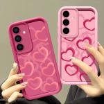 Love Hearts Case For Samsung Galaxy S25 Ultra A56 A55 A54 5G A36 A35 A34 A26 A25 A16 A15 S20 FE S21 S22 Plus S23 S24 Ultra Capa