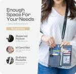 Claasico Crossbody Phone Purse for Women – RFID Phone Case Wallet w/Magnetic Closure & Separate Zipper Pocket Crossbody Bag