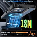 WakongHK for Motorola Moto G 2026/Moto G Play 2026 Case Magnetic, with Stash Stand & Screen Protector Military-Grade Shockproof Phone Translucent Matte Slim Case for Moto G 2026/Moto G Play 2026-Black