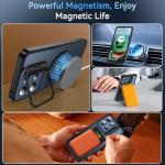 WakongHK for Motorola Moto G 2026/Moto G Play 2026 Case Magnetic, with Stash Stand & Screen Protector Military-Grade Shockproof Phone Translucent Matte Slim Case for Moto G 2026/Moto G Play 2026-Black