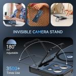 WakongHK for Motorola Moto G 2026/Moto G Play 2026 Case Magnetic, with Stash Stand & Screen Protector Military-Grade Shockproof Phone Translucent Matte Slim Case for Moto G 2026/Moto G Play 2026-Black