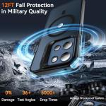 WakongHK for Motorola Moto G 2026/Moto G Play 2026 Case Magnetic, with Stash Stand & Screen Protector Military-Grade Shockproof Phone Translucent Matte Slim Case for Moto G 2026/Moto G Play 2026-Black