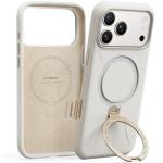 TORRAS Q3 Silicone for iPhone 17 Pro Max Case Stand, Fit for MagSafe, Liquid Silicone Soft Cozy Grip, 360 Spin Magnetic Stand, Camera Control, Protective Case for iPhone 17 Pro Max, Ivory Gold