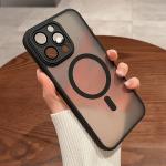 Magnetic Luxury Matte Translucent Armor Shockproof Case For iPhone 16 15 14 13 12 17 Pro Max Plus Magsafe Wireless Charge Cover