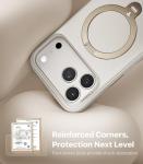 TORRAS Q3 Silicone for iPhone 17 Pro Max Case Stand, Fit for MagSafe, Liquid Silicone Soft Cozy Grip, 360 Spin Magnetic Stand, Camera Control, Protective Case for iPhone 17 Pro Max, Ivory Gold