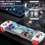 arVin Bluetooth Controller for iPhone/iPad/MacBook/iOS/Android/Samsung/Tablet/PC Wireless Gamepad Joystick with Back Button, Analog Triggers, Stretchable, Direct Play for Call of Duty, Genshin Impact