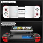 arVin Bluetooth Controller for iPhone/iPad/MacBook/iOS/Android/Samsung/Tablet/PC Wireless Gamepad Joystick with Back Button, Analog Triggers, Stretchable, Direct Play for Call of Duty, Genshin Impact