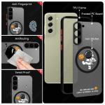 Magnetic For Magsafe Astronaut Case For Samsung Galaxy S23 S22 Ultra S22 Plus S21 S20 FE S24 Ultra Slim Hard PC S25 Edge Cover