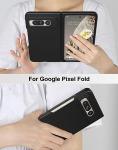 Foluu Case for Google Pixel Fold 2023, Ultra Thin Slim Fit Matte PC with Non-Slip Grip Full Protection Protective Cover for Google Pixel Fold 2023 (Black)