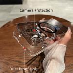 Luxury Shockproof Transparent Silicone Cover Magsafe Wireless Case Camera Lens Protection for iPhone 16 15 14 13 12 11 Pro Max
