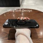 Luxury Shockproof Transparent Silicone Cover Magsafe Wireless Case Camera Lens Protection for iPhone 16 15 14 13 12 11 Pro Max