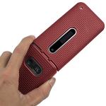 Nakedcellphone Case for LG Classic Flip, [Metallic Red] Protective Snap-On Hard Shell Cover [Grid Texture] for LG Classic Flip Phone L125DL