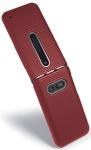 Nakedcellphone Case for LG Classic Flip, [Metallic Red] Protective Snap-On Hard Shell Cover [Grid Texture] for LG Classic Flip Phone L125DL